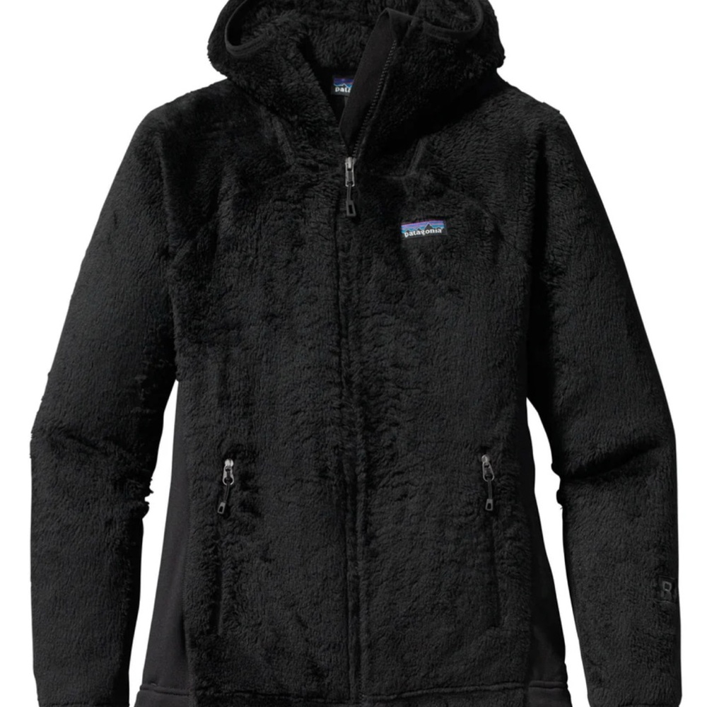 Patagonia Women's Black Hi Loft R3 Hoodie Jacket, small